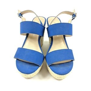 Royal blue wedges